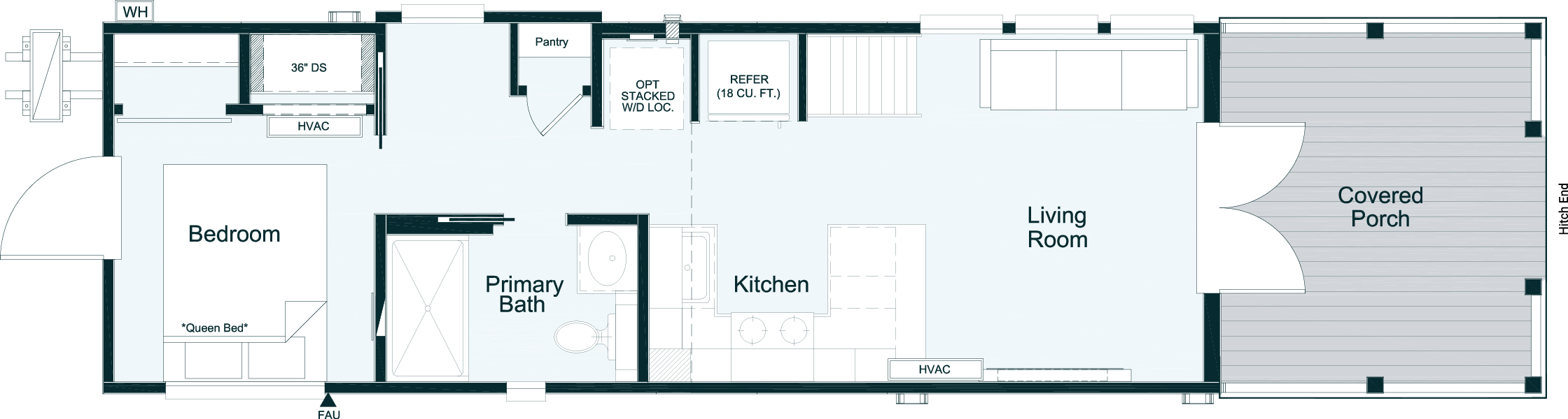 Optional Layout(Door in Bedroom / Pantry & Nook / Front French Door)