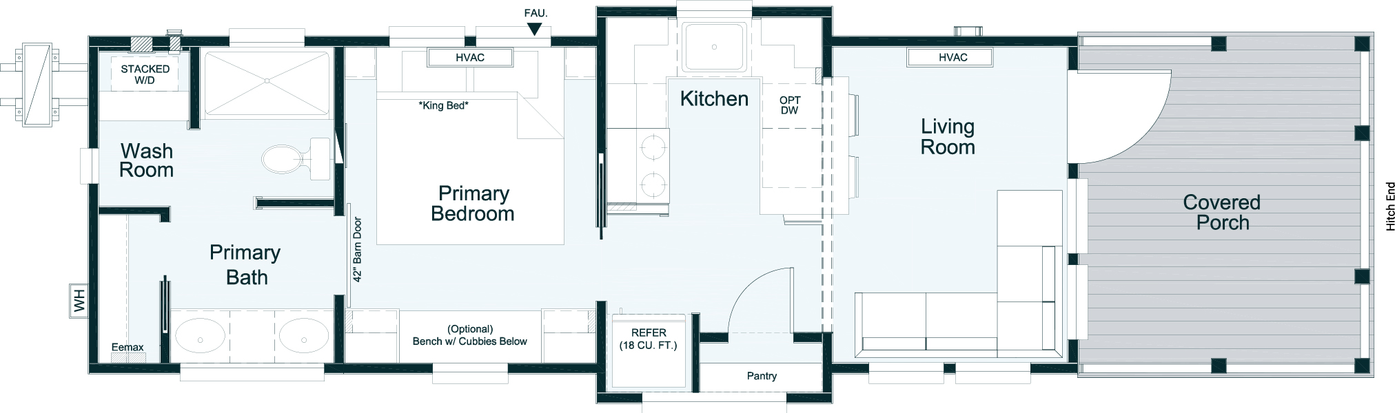 Standard LayoutPantry in Kitchen