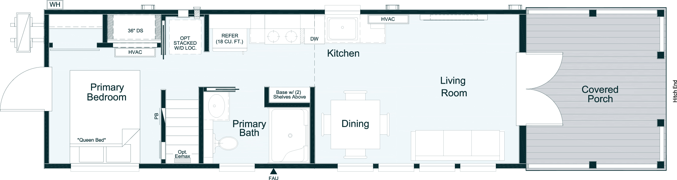 Optional Layout(Door in Bedroom / Front French Door)