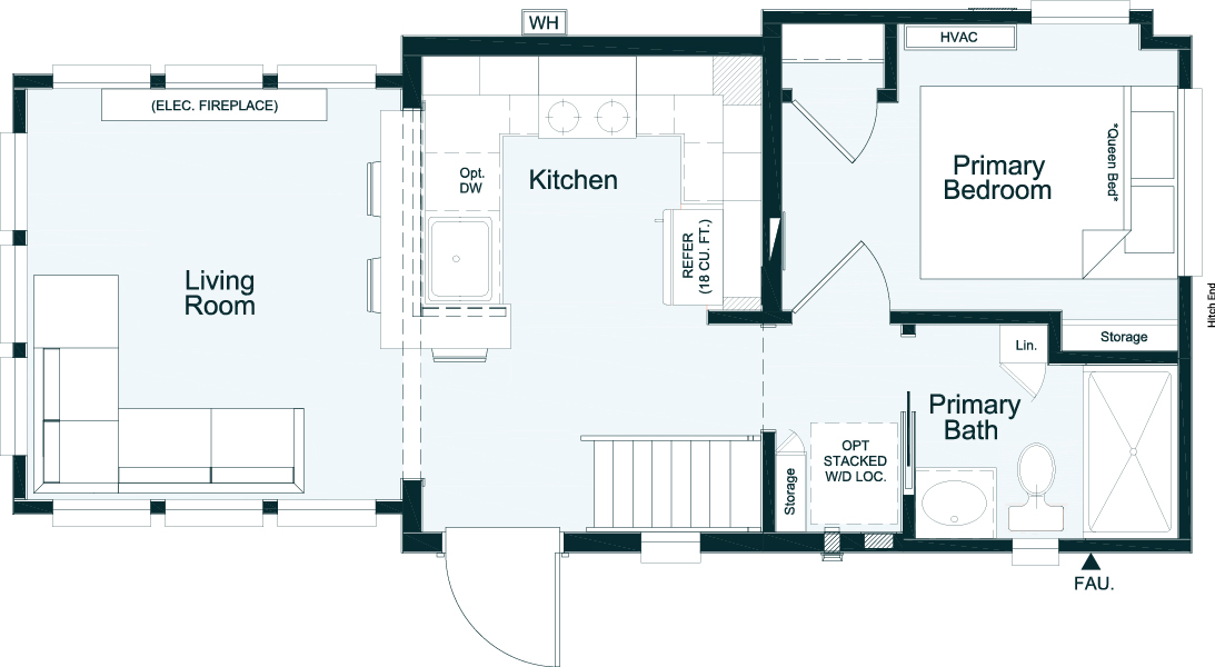 Standard Layout(Side Entry / Living Room with 9 Windows)